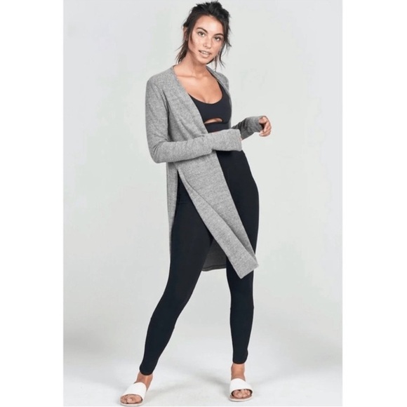Joah Brown Luna Cardigan in Light Gray Size M/L - Picture 1 of 10